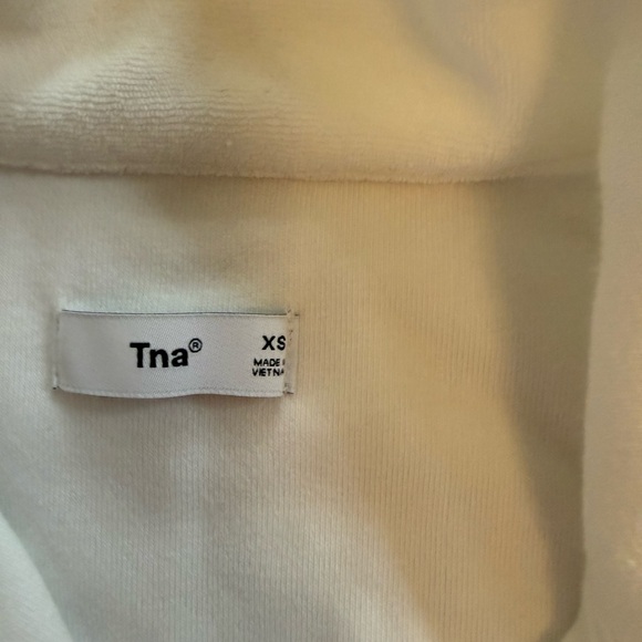 Aritzia- TNA White Terry Polo Dress - Picture 3 of 4